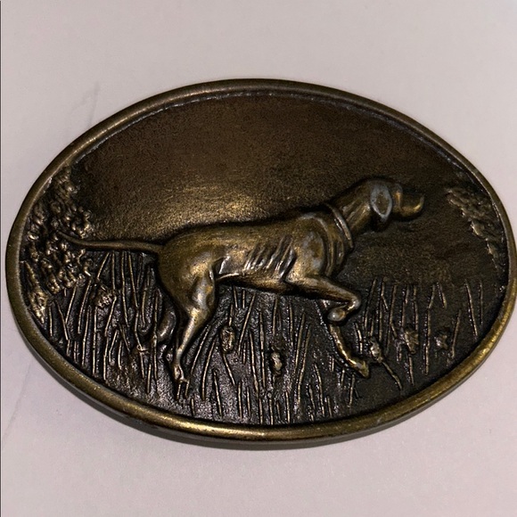 Brass Pointer DuckBird Dog HuntingHunter Western1970s Vintage Belt